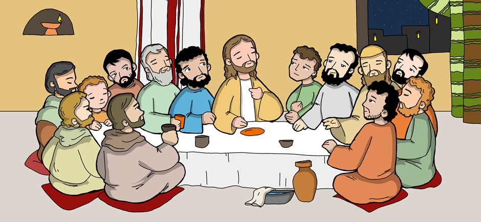A Última Ceia: Jesus lava os pés dos Apóstolos